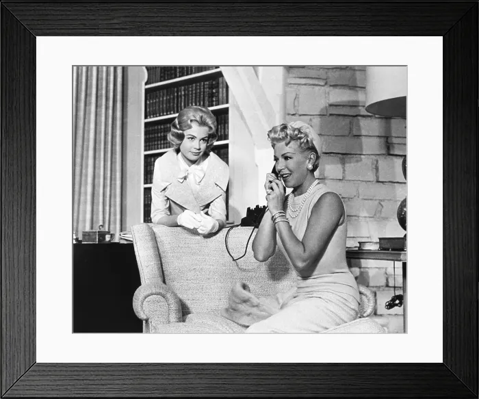 Framed Print : IMITATION OF LIFE, from left, Sandra Dee, Lana Turner, 1959