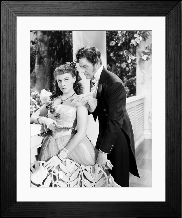 Framed Print : REAP THE WILD WIND, from left, Paulette Goddard, Ray Milland, 1942