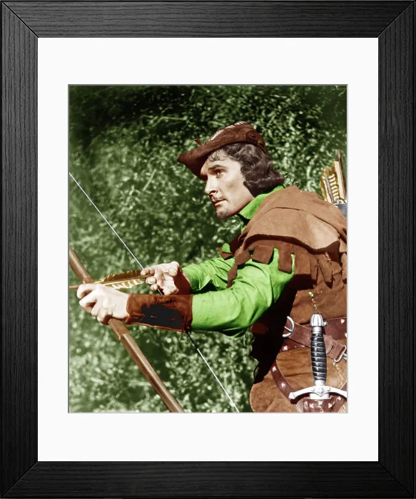Framed Print : THE ADVENTURES OF ROBIN HOOD, Errol Flynn, 1938