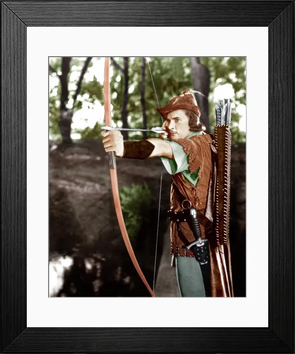 Framed Print : THE ADVENTURES OF ROBIN HOOD, Errol Flynn, 1938 Framed Print : THE ADVENTURES OF ROBIN HOOD, Errol Flynn, 1938
