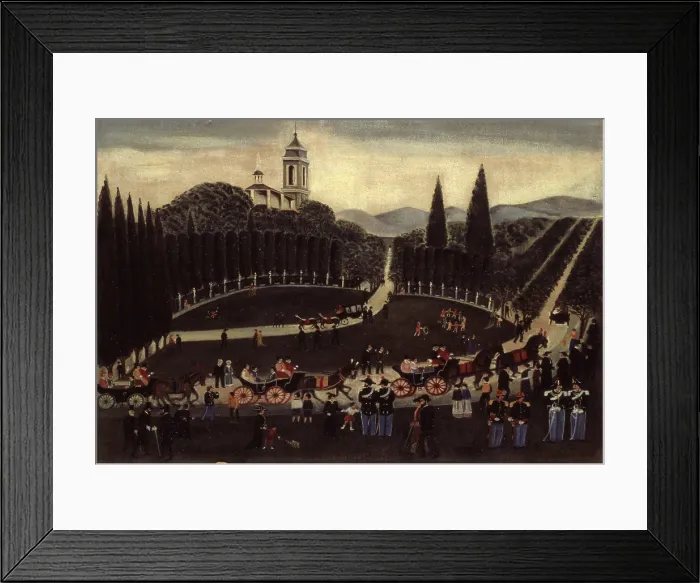 Framed Print : Public Gardens in Terni, by Orneore Metelli, 1922 - 1938, 20th Century, oil on canvas, 48 x 72 cm - Italy, Umbria, Terni, Civic Collection Orneore Metelli. Whole artwork view Framed Print : Public Gardens in Terni, by Orneore Metelli, 1922 - 1938, 20th Century, oil on canvas, 48 x 72 cm - Italy, Umbria, Terni, Civic Collection Orneore Metelli. Whole artwork view