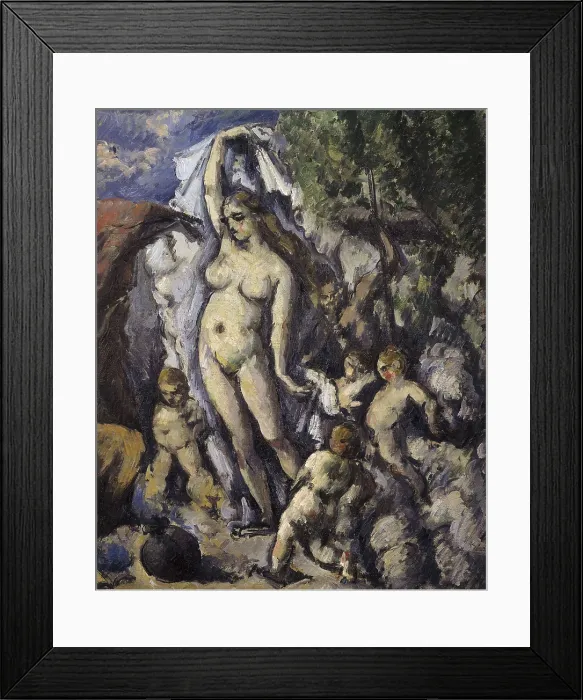 Framed Print : CEZANNE, Paul (1839-1906). The Temptation of St. 1875. Right central detail. Post-Impressionism. Oil on canvas. FRANCE. Paris. Muse d'Orsay (Orsay Museum)