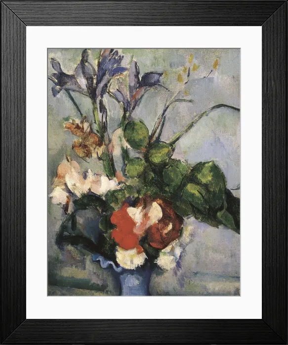 Framed Print : CEZANNE, Paul (1839-1906). The Blue Vase. 1885 - 1887. Detail of the flowers. Post-Impressionism. Oil on canvas. FRANCE. Paris. Muse d'Orsay (Orsay Museum) Framed Print : CEZANNE, Paul (1839-1906). The Blue Vase. 1885 - 1887. Detail of the flowers. Post-Impressionism. Oil on canvas. FRANCE. Paris. Muse d'Orsay (Orsay Museum)