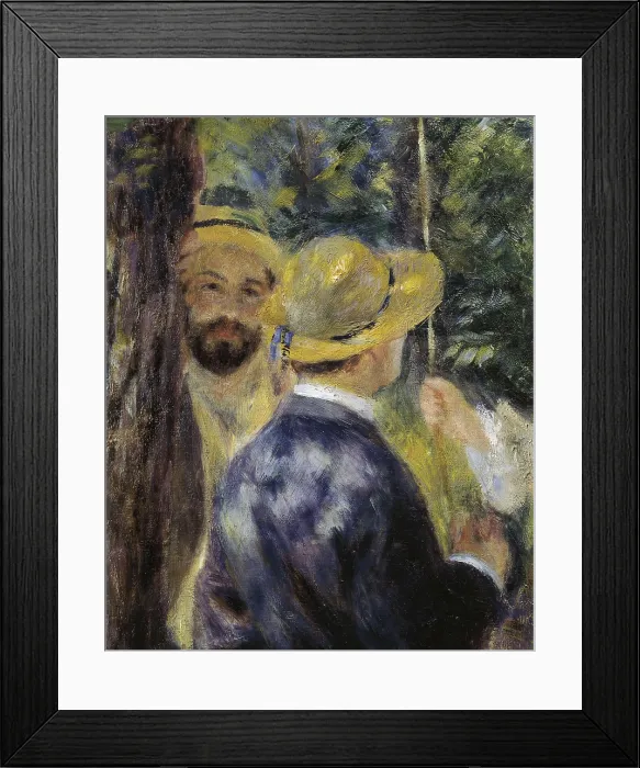Framed Print : RENOIR, Pierre-Auguste (1841-1919). The Swing. 1876. Left detail. Portrait of the painter Norbert Goeneutte. Impressionism. Oil on canvas. FRANCE. Paris Framed Print : RENOIR, Pierre-Auguste (1841-1919). The Swing. 1876. Left detail. Portrait of the painter Norbert Goeneutte. Impressionism. Oil on canvas. FRANCE. Paris