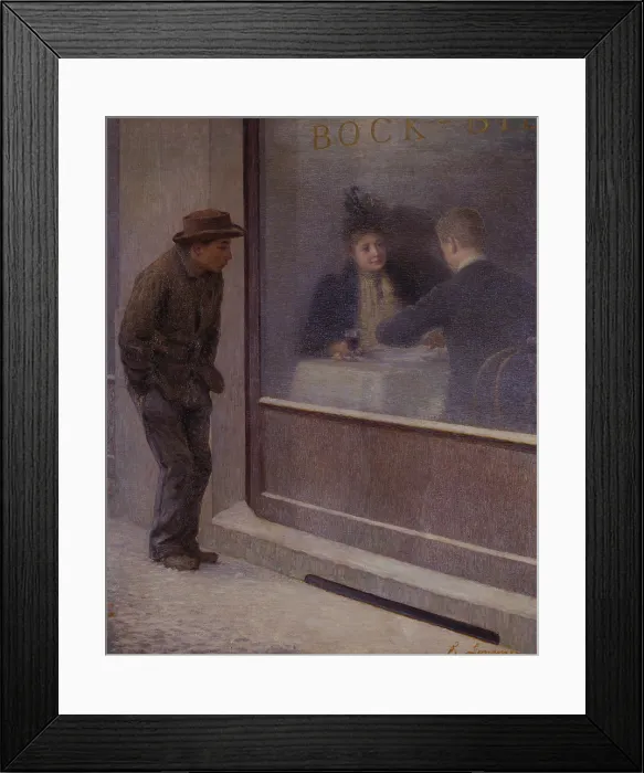 Framed Print : Thoughts of a Hungry Man, by Emilio Longoni, 1894, 19th Century, oil on canvas, 190 x 155 cm - Italy, Piedmont, Biella, Territorial Museum. Whole artwork view Framed Print : Thoughts of a Hungry Man, by Emilio Longoni, 1894, 19th Century, oil on canvas, 190 x 155 cm - Italy, Piedmont, Biella, Territorial Museum. Whole artwork view