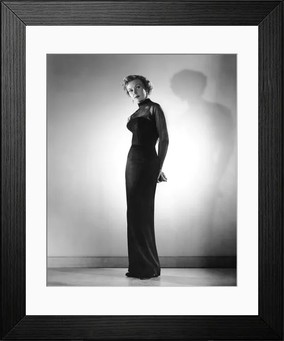 Framed Print : IN A LONELY PLACE, Gloria Grahame, in a gown by Jean Louis, 1950