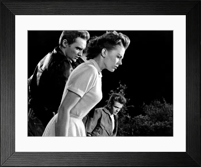Framed Print : REBEL WITHOUT A CAUSE, Dennis Hopper, Natalie Wood, James Dean, 1955 Framed Print : REBEL WITHOUT A CAUSE, Dennis Hopper, Natalie Wood, James Dean, 1955