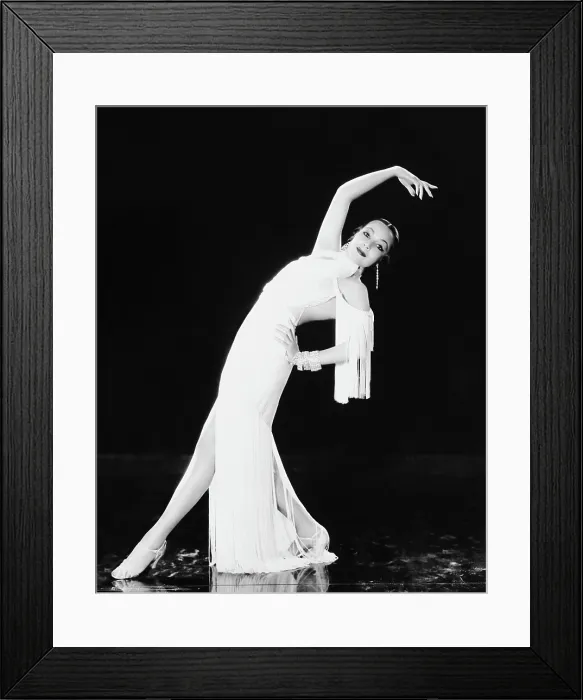 Framed Print : IN CALIENTE, Dolores del Rio in gown by Orry-Kelly, 1935