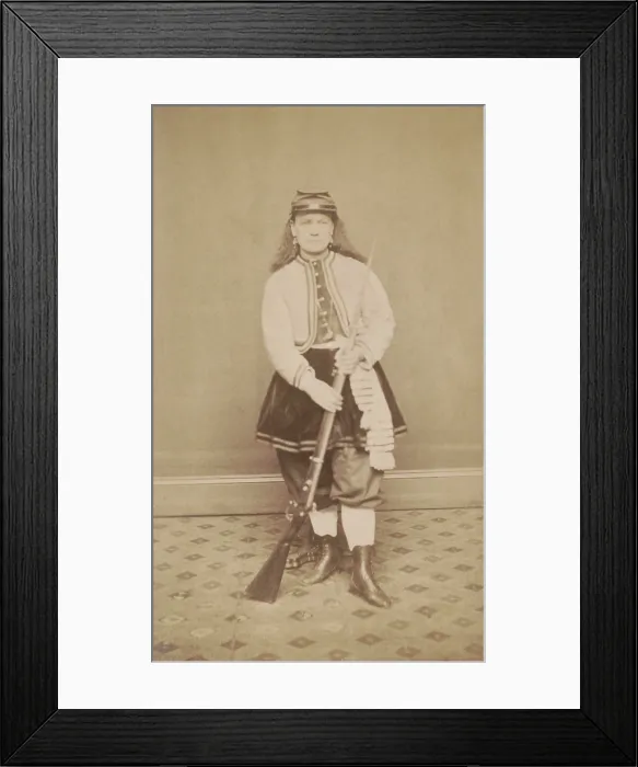 Framed Print : Kady Brownell was the only female to receive discharge papers from the Union Army during the US Civil War