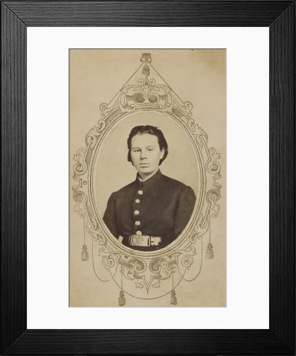Framed Print : Frances Hook enlisted and fought with at least four Union Illinois Regiments during the US Civil War