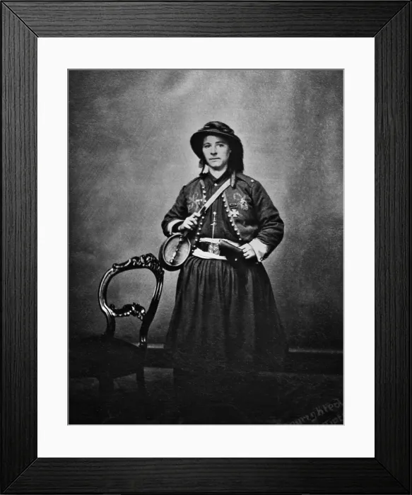 Framed Print : Mary Tippee (also Mary Tebe) was a vivandiere with 114th Pennsylvania Infantry, the Collis Zouaves Framed Print : Mary Tippee (also Mary Tebe) was a vivandiere with 114th Pennsylvania Infantry, the Collis Zouaves