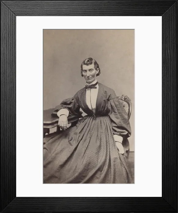 Framed Print : Frances Clalin Clayton, (Frances L. Clalin), wears womens clothing Framed Print : Frances Clalin Clayton, (Frances L. Clalin), wears womens clothing
