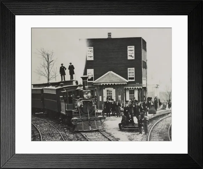 Framed Print : Hanover Junction, where President Lincoln changed trains en route to deliver the 1863 Gettysburg Address, on Nov. 19, 1863 Framed Print : Hanover Junction, where President Lincoln changed trains en route to deliver the 1863 Gettysburg Address, on Nov. 19, 1863