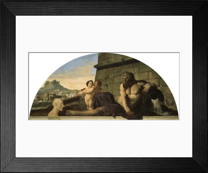 Framed Print : Return to Rome of the Works of Art stolen by Napoleon, by Francesco Hayez, 1817, 19th Century, fresco. - Vatican City, Vatican Museums. Detail Framed Print : Return to Rome of the Works of Art stolen by Napoleon, by Francesco Hayez, 1817, 19th Century, fresco. - Vatican City, Vatican Museums. Detail
