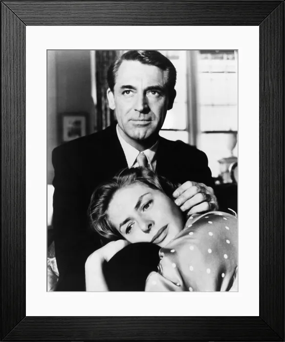 Framed Print : INDISCREET, from top, Cary Grant, Ingrid Bergman, 1958