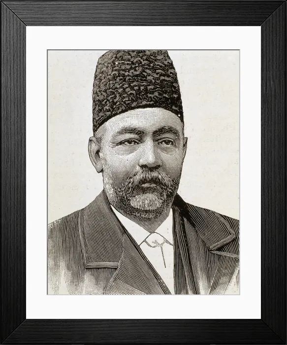 Framed Print : Great Vizier of the Shah of Persia. Engraving. AISA / Everett Collection**US SALES ONLY**