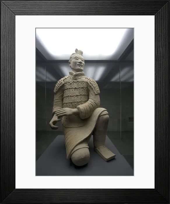 Framed Print : Terracotta Army. 221-206 BC. CHINA. Xian. Mausoleum of the First Qin Emperor, Qin Si Huang. Chinese art. Qin period. AISA / Everett Collection**US SALES ONLY**