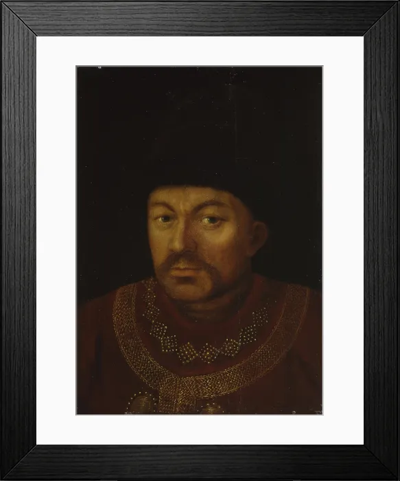 Framed Print : Ambassador Grigory Ivanovich Mikulin, by Anonymous artist, 18th century, oil on canvas. - Russia, Moscow, State Historical Museum (Gosudarstvennyj Istoriceskij Muzej)