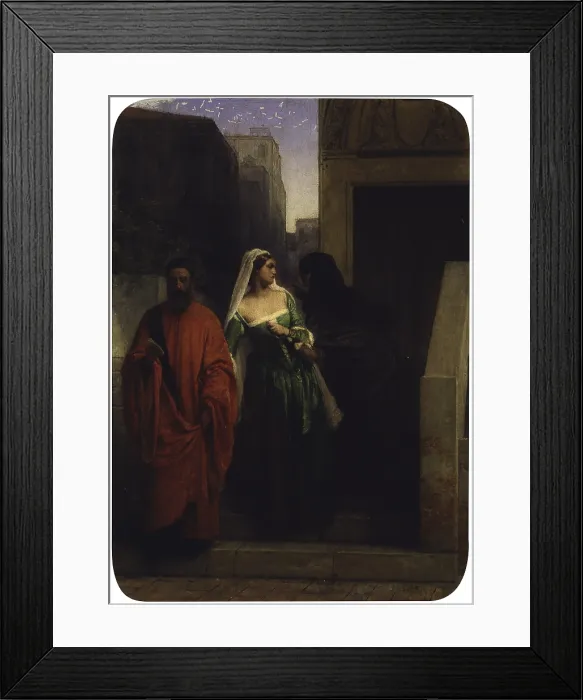 Framed Print : The vengeance of a rival (La vendetta di una rivale), by Francesco Hayez, 1850, 19th century, oil on canvas. - Italy, Lombardy, Milan, Brera Academy. Whole artwork view Framed Print : The vengeance of a rival (La vendetta di una rivale), by Francesco Hayez, 1850, 19th century, oil on canvas. - Italy, Lombardy, Milan, Brera Academy. Whole artwork view