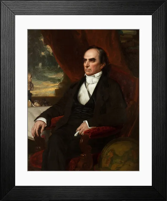 Framed Print : Daniel Webster, 1848 portrait by George Peter Alexander Healy