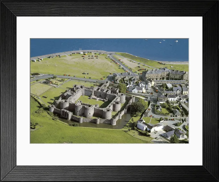 Framed Print : UNITED KINGDOM. WALES. GWYNEDD. Beaumaris. Beaumarais Castle (13th c.) by James of Saint George. AISA / Everett Collection**US SALES ONLY**