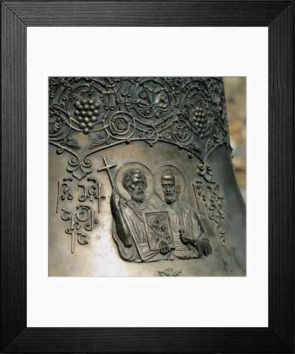 Framed Print : GEORGIA. MTSKHETA-TIANETI. Mtskheta. Bell of the Svetitskhoveli Cathedral. Detail. Relief. AISA / Everett Collection**US SALES ONLY**
