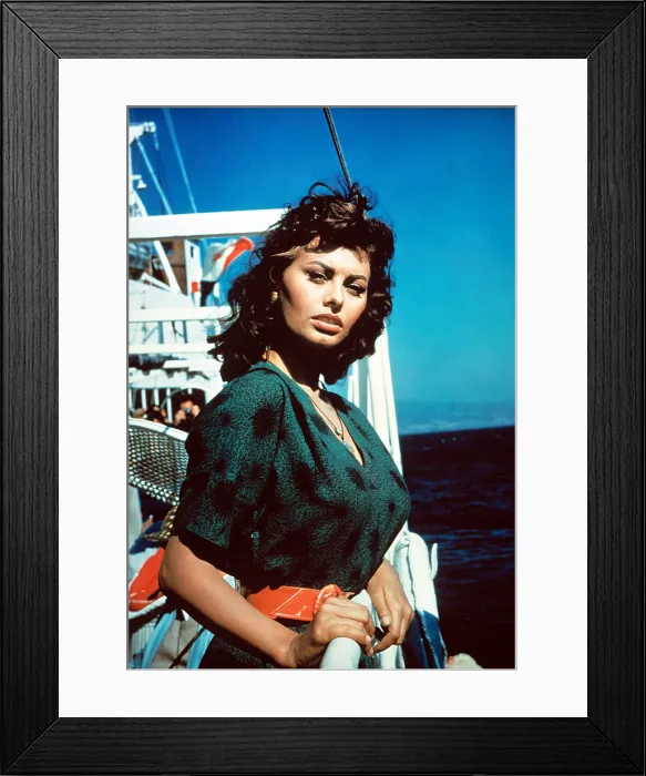 Framed Print : BOY ON A DOLPHIN, Sophia Loren, 1957, TM and Copyright (c) 20th Century-Fox Film Corp. All Rights Reserved