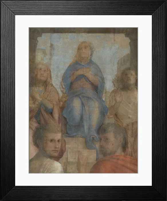 Framed Print : Pentecost (Pentecoste), by Bramantino, 1525, 16th Century, oil on panel, 207 x 147 cm - Detail