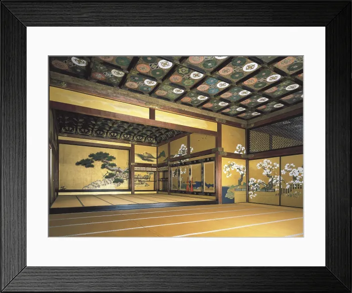 Framed Print : JAPAN. HONSHU. KYOTO. Kyoto. Nijo Castle (1602-1626). Japanese art. Tokugawa shogunate period. Architecture. AISA / Everett Collection**US SALES ONLY**