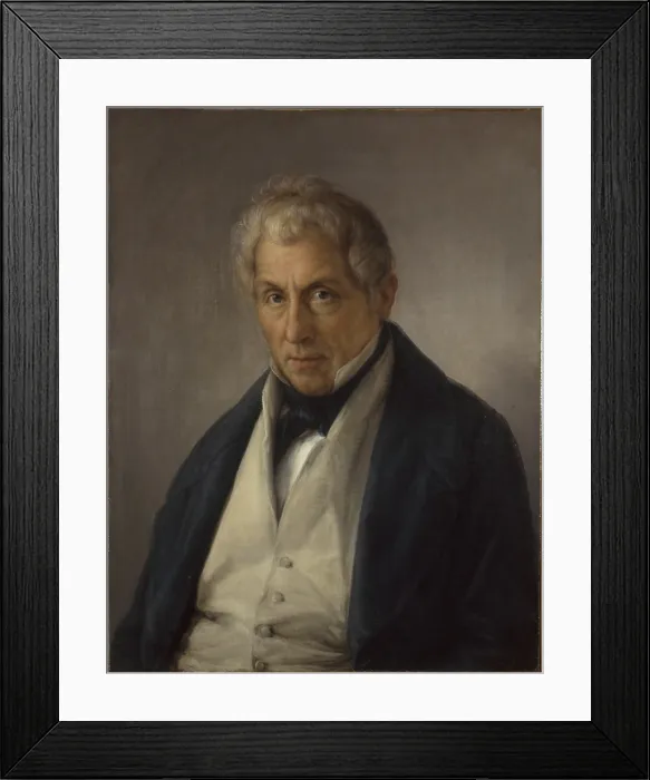 Framed Print : Portrait of the Father of the Bass Marini (Ritratto del padre del basso Marini), by Giovanni Carnovali detto il Piccio, c