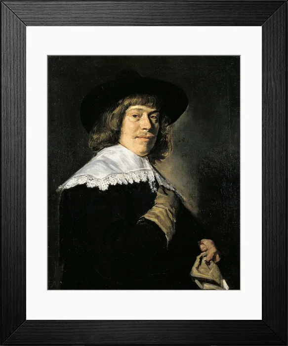 Framed Print : Portrait of a Man with a Glove, by Frans Hals, 1650, 17th Century, oil on canvas, 80 x 66, 5 cm - Russia, St. Petersburg, The State Hermitage Museum. Whole artwork view Framed Print : Portrait of a Man with a Glove, by Frans Hals, 1650, 17th Century, oil on canvas, 80 x 66, 5 cm - Russia, St. Petersburg, The State Hermitage Museum. Whole artwork view