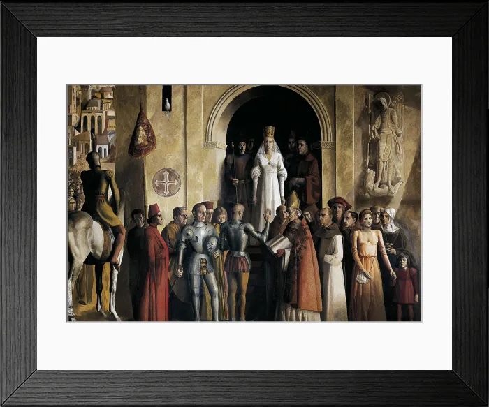 Framed Print : SPAIN. Segovia. Alcazar (castle). Spain (1474). Kingdom of Castile. Coronation of Isabel the Catholic in the Plaza Mayor (Main Square) of Segovia (13rd December 1474) Framed Print : SPAIN. Segovia. Alcazar (castle). Spain (1474). Kingdom of Castile. Coronation of Isabel the Catholic in the Plaza Mayor (Main Square) of Segovia (13rd December 1474)