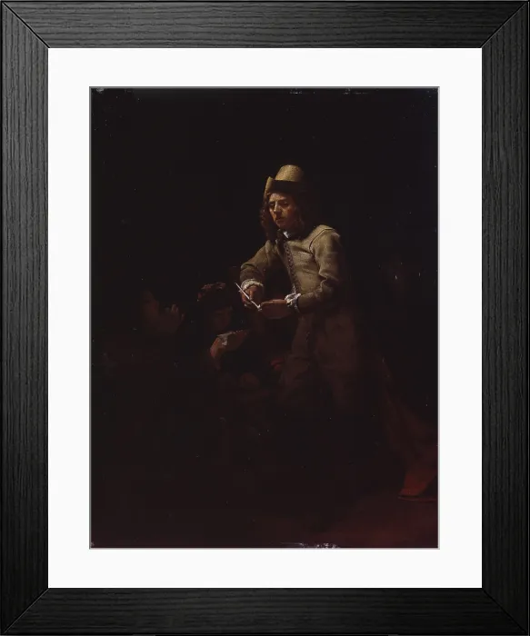 Framed Print : Interior with Three Figures, by Michael Swerts, 17th century, oil on canvas. - Italy, Lombardy, Milan, Castello Sforzesco, Museum of Ancient Art. Whole artwork view Framed Print : Interior with Three Figures, by Michael Swerts, 17th century, oil on canvas. - Italy, Lombardy, Milan, Castello Sforzesco, Museum of Ancient Art. Whole artwork view