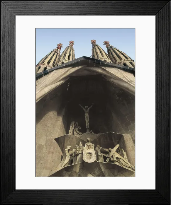 Framed Print : SUBIRACHS, Josep Maria (1927). Holy Family. Faade of Passion. 1987-2002. SPAIN. Barcelona. Expiatory Church of the Holy Family. Sculpture on rock Framed Print : SUBIRACHS, Josep Maria (1927). Holy Family. Faade of Passion. 1987-2002. SPAIN. Barcelona. Expiatory Church of the Holy Family. Sculpture on rock