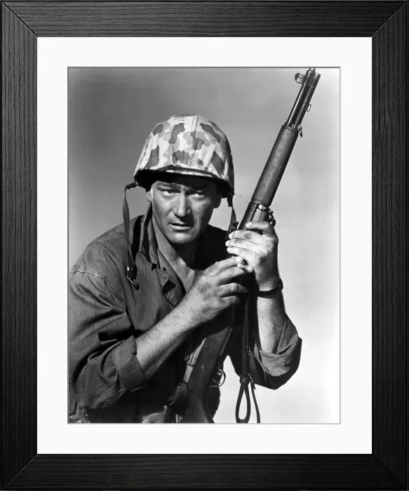 Framed Print : SANDS OF IWO JIMA, John Wayne, 1949