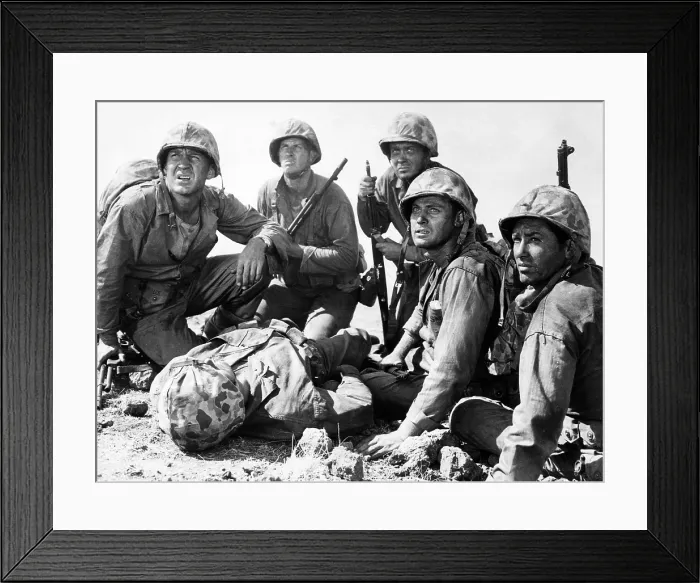 Framed Print : SANDS OF IWO JIMA, Forrest Tucker (l), 1949 Framed Print : SANDS OF IWO JIMA, Forrest Tucker (l), 1949