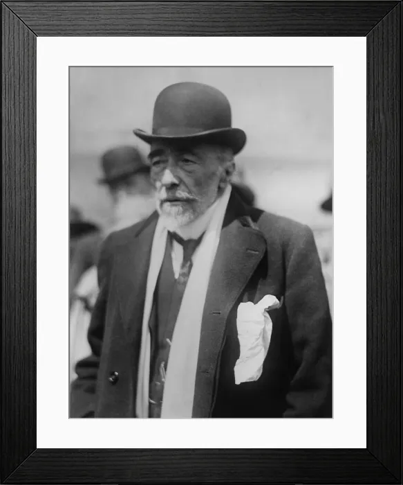 Framed Print : Joseph Conrad in 1923, a year prior to his death. He was born Jzef Teodor Konrad Korzeniowski, but published his books in English under his better known pen name