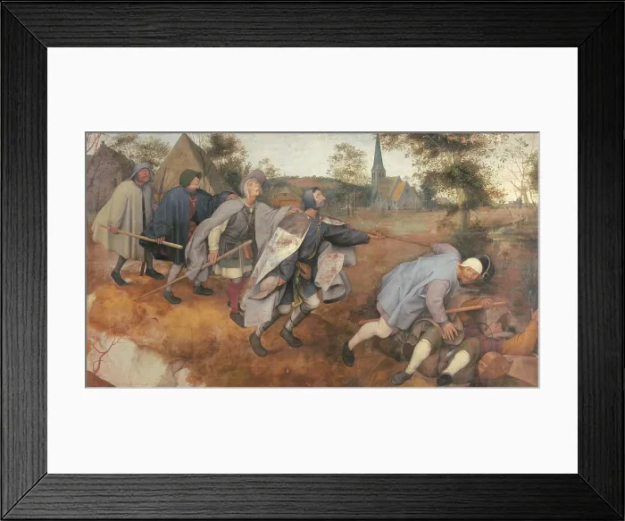 Framed Print : Parable of the Blind, by Pieter il Vecchio Bruegel, 1568, 16th Century, tempera on canvas, cm 86 x 154 - Italy, Campania, Naples, Capodimonte National Museum and Galleries Framed Print : Parable of the Blind, by Pieter il Vecchio Bruegel, 1568, 16th Century, tempera on canvas, cm 86 x 154 - Italy, Campania, Naples, Capodimonte National Museum and Galleries