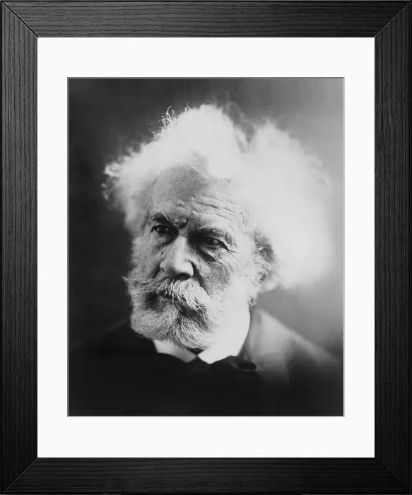 Framed Print : Camille Flammarion, French author of several early science fiction novels, and works on psychic phenomenon