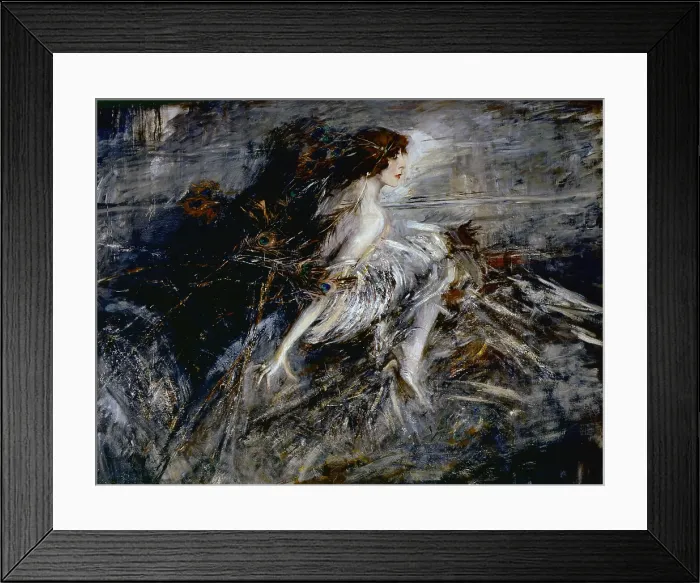 Framed Print : Portrait of the Marchesa Casati (Ritratto della marchesa Casati), by Giovanni Boldini, 1911-1913, 20th Century, oil on canvas, 130 x 176 cm - Italy, Lazio, Rome
