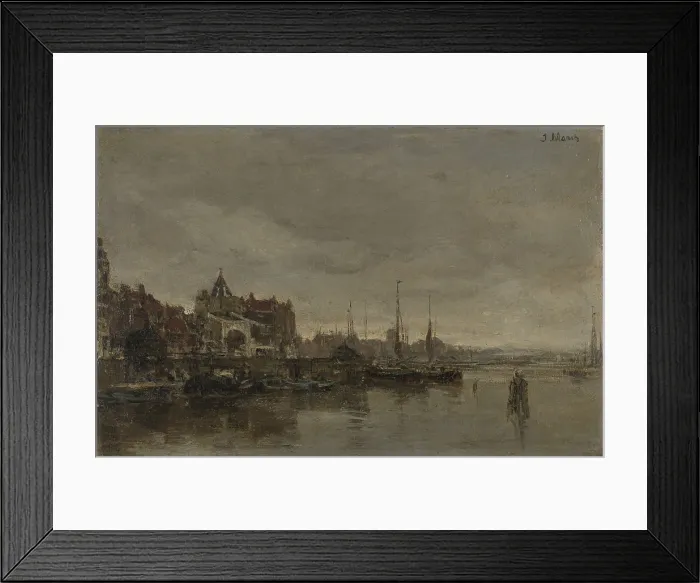 Framed Print : The Schreierstoren with the Bridge over the Geldersekade, Amsterdam, by Jacob Maris, 1872-76. Dutch painting, oil on canvas. The Schreierstoren is the tower in the distant left Framed Print : The Schreierstoren with the Bridge over the Geldersekade, Amsterdam, by Jacob Maris, 1872-76. Dutch painting, oil on canvas. The Schreierstoren is the tower in the distant left