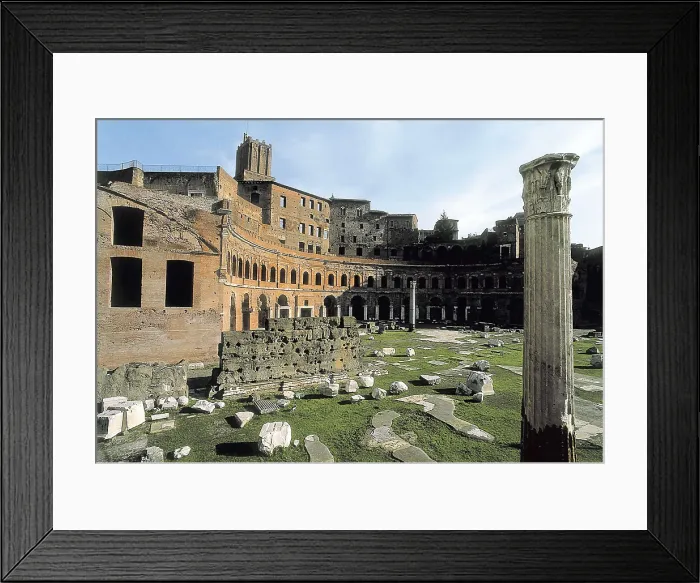 Framed Print : APOLLODORUS OF DAMASCUS (60-129). Forum of Trajan. ITALY. Rome. Roman Forum. Roman art. Early Empire. Architecture. AISA / Everett Collection**US SALES ONLY**