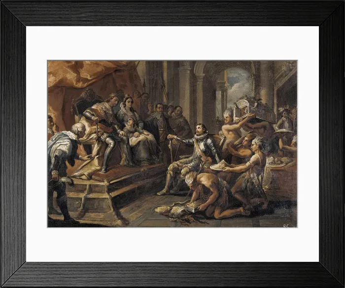 Framed Print : CRUA, Andrs (18th c.-19th c.). Columbus before the Catholic Monarchs. 1804. Oil on canvas. SPAIN. Valencia. San Pio V Fine Arts Museum. AISA / Everett Collection**US SALES ONLY** Framed Print : CRUA, Andrs (18th c.-19th c.). Columbus before the Catholic Monarchs. 1804. Oil on canvas. SPAIN. Valencia. San Pio V Fine Arts Museum. AISA / Everett Collection**US SALES ONLY**