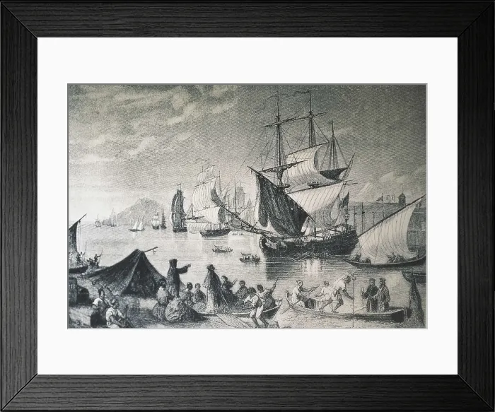 Framed Print : Spain (1500). Arrival of the governor Francisco de Bobadilla to Santo Domingo. Engraving by Columbus de Lorgue. Engraving. AISA / Everett Collection**US SALES ONLY** Framed Print : Spain (1500). Arrival of the governor Francisco de Bobadilla to Santo Domingo. Engraving by Columbus de Lorgue. Engraving. AISA / Everett Collection**US SALES ONLY**