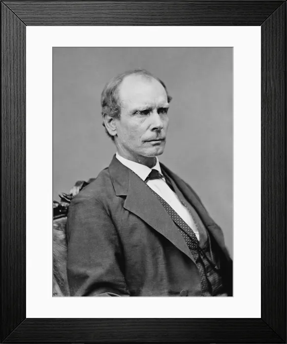 Framed Print : Amos Akerman served as Attorney General in 1870-71. He was a 30 year resident of the South, but did not fight in the Confederate army Framed Print : Amos Akerman served as Attorney General in 1870-71. He was a 30 year resident of the South, but did not fight in the Confederate army