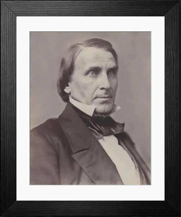 Framed Print : Congressman Elihu Washburne was close to Abraham Lincoln, and supported Grants re-entry into the army at the beginning of the US Civil War