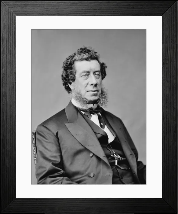 Framed Print : Hamilton Fish served as Secretary of State for the entire eight years of the Ulysses Grant presidency