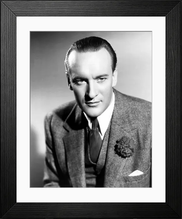 Framed Print : THE SAINT STRIKES BACK, George Sanders, 1939