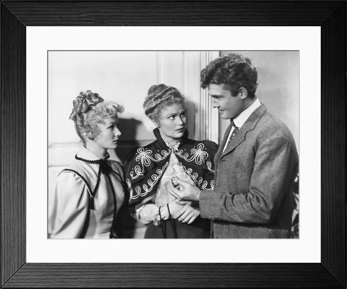 Framed Print : THE SAINTED SISTERS, from left: Veronica Lake, Joan Caulfield, George Reeves, 1948