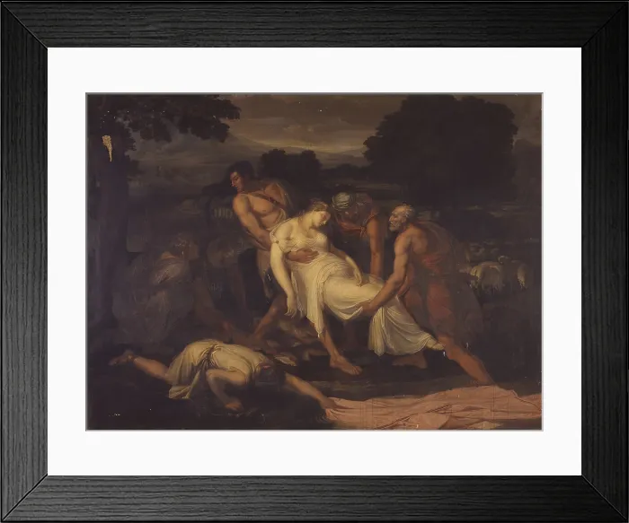 Framed Print : Zenobia saved from the river Araxes by some Parts shepherds (Zenobia tratta dal fiume Arasse da alcuni pastori Parti), by Francesco Nenci, 1809, 19th century, oil on canvas Framed Print : Zenobia saved from the river Araxes by some Parts shepherds (Zenobia tratta dal fiume Arasse da alcuni pastori Parti), by Francesco Nenci, 1809, 19th century, oil on canvas